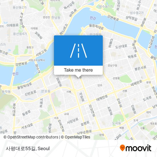 사평대로55길 map