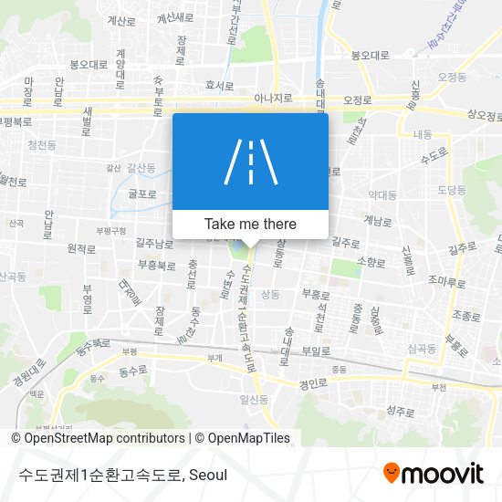 수도권제1순환고속도로 map