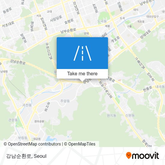 강남순환로 map