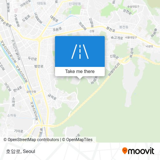 호암로 map