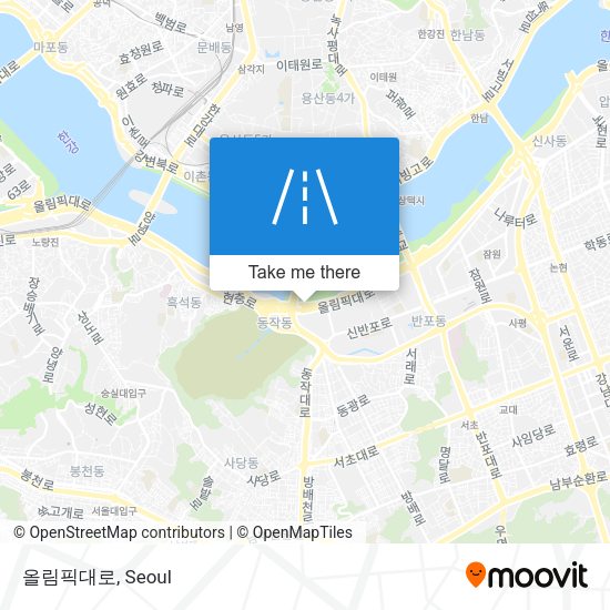 올림픽대로 map