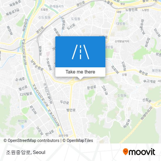 조원중앙로 map