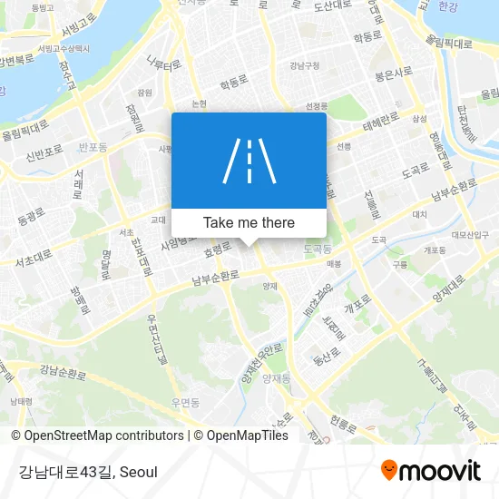 강남대로43길 map