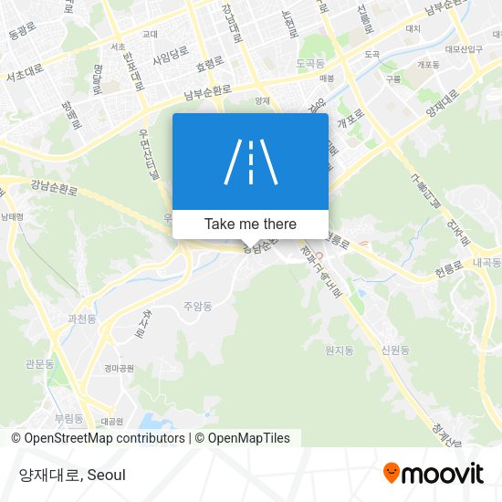 양재대로 map