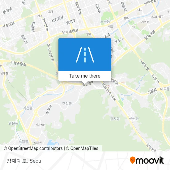 양재대로 map