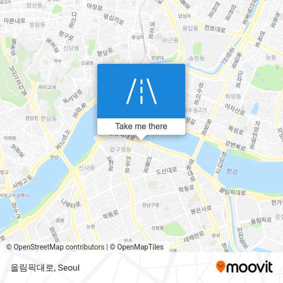 올림픽대로 map