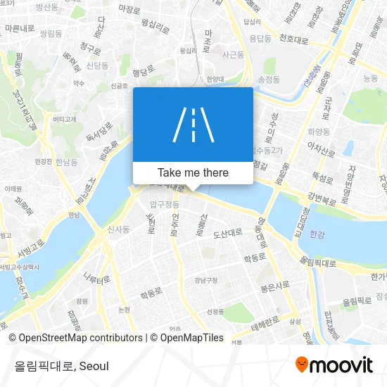 올림픽대로 map