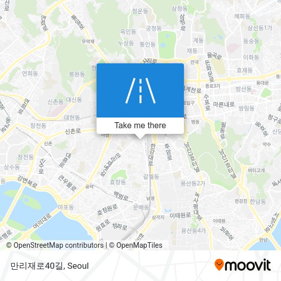 만리재로40길 map