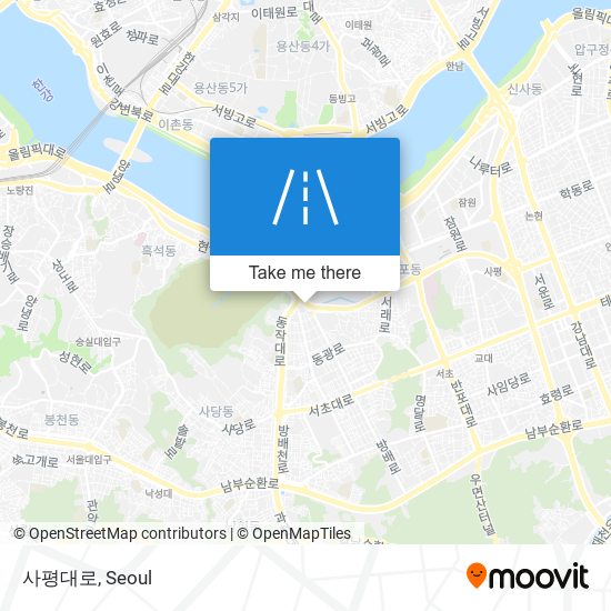 사평대로 map