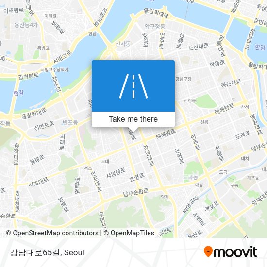 강남대로65길 map