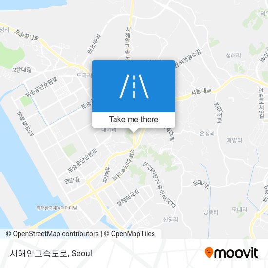 서해안고속도로 map