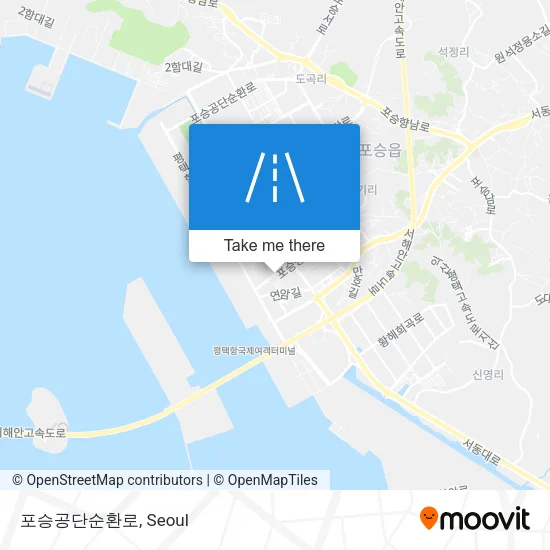 포승공단순환로 map