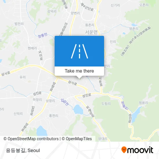 용등봉길 map