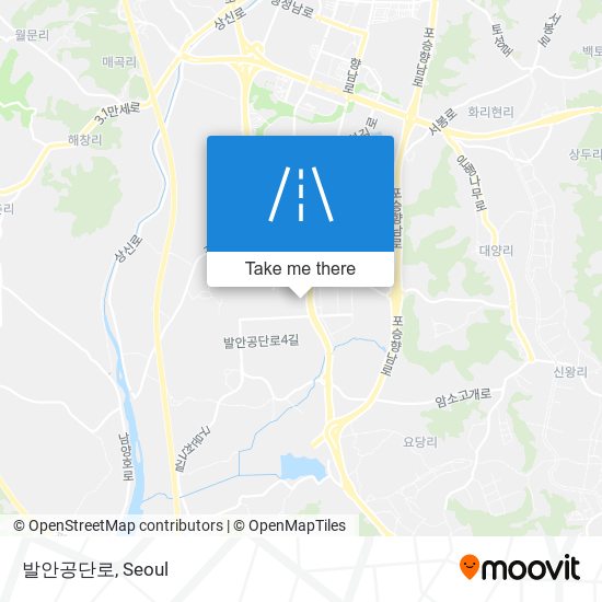 발안공단로 map