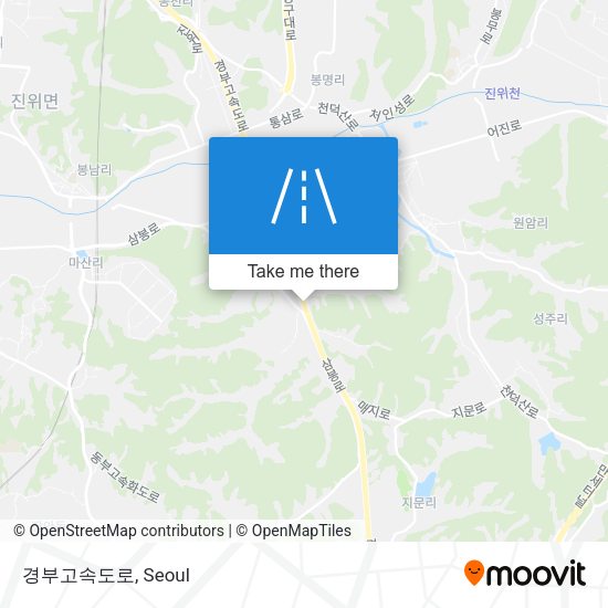 경부고속도로 map