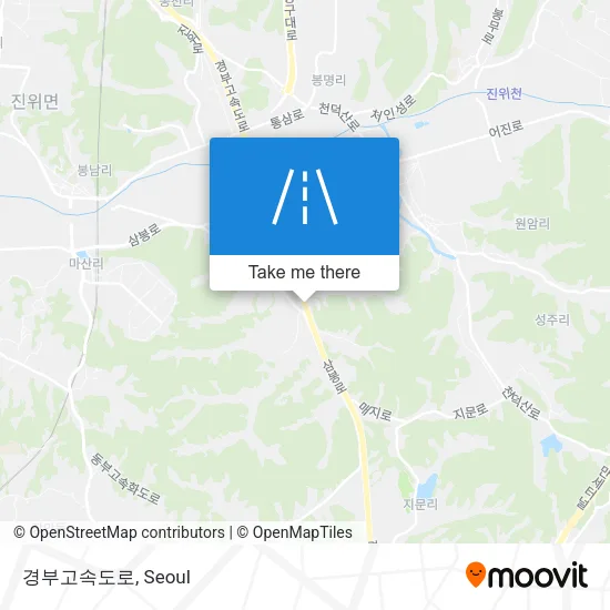 경부고속도로 map
