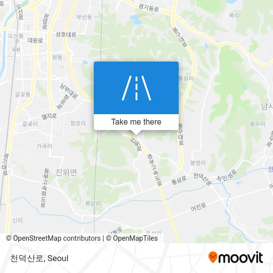 천덕산로 map