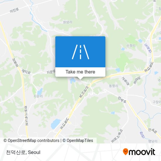 천덕산로 map