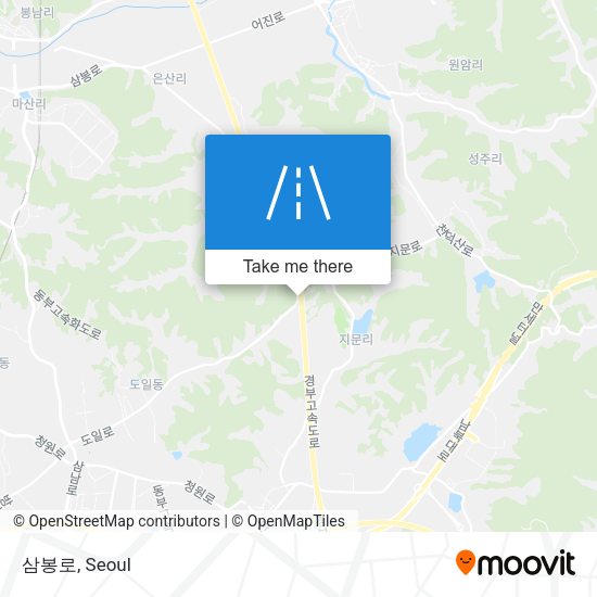 삼봉로 map