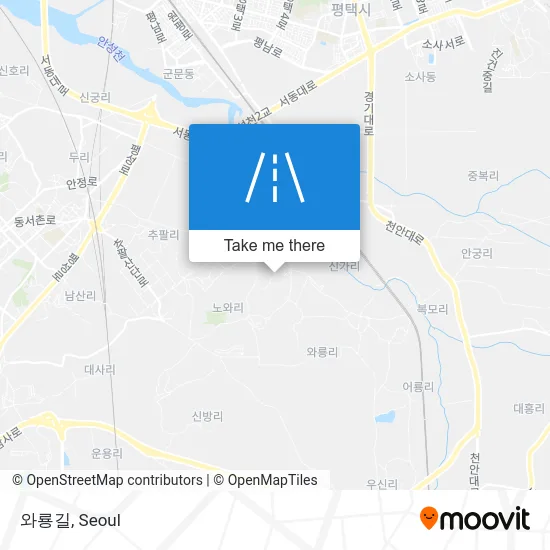 와룡길 map