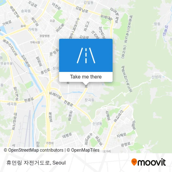 휴먼링 자전거도로 map