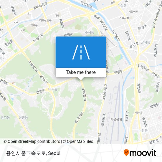 용인서울고속도로 map