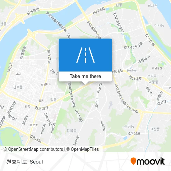 천호대로 map