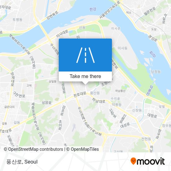 풍산로 map