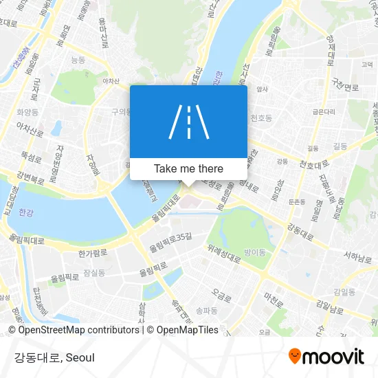강동대로 map