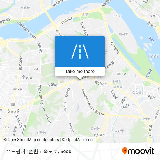수도권제1순환고속도로 map