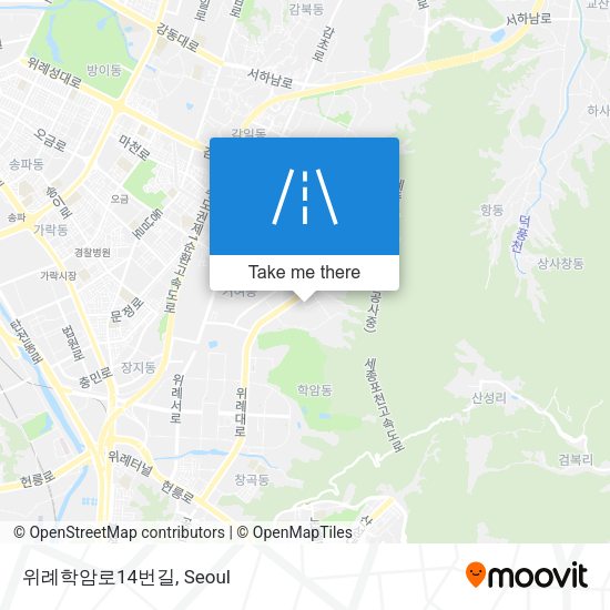 위례학암로14번길 map