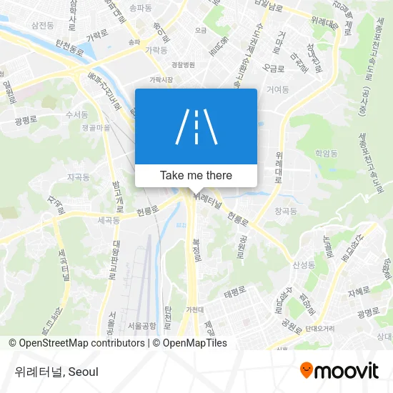 위례터널 map