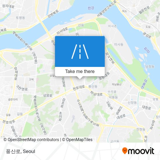 풍산로 map