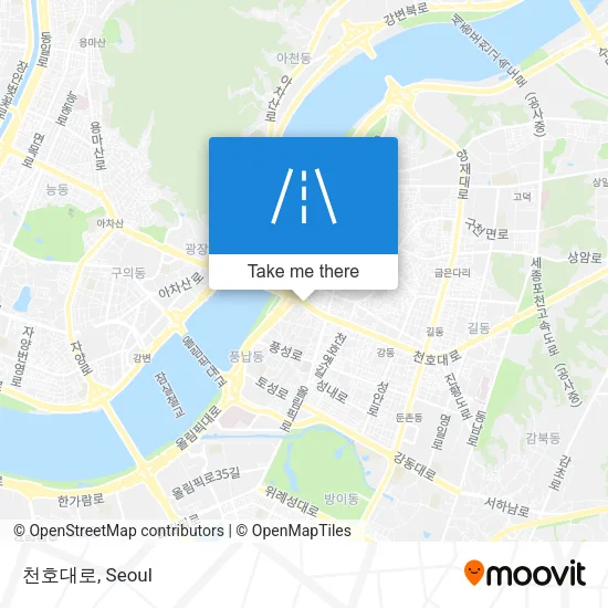 천호대로 map