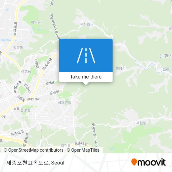 세종포천고속도로 map
