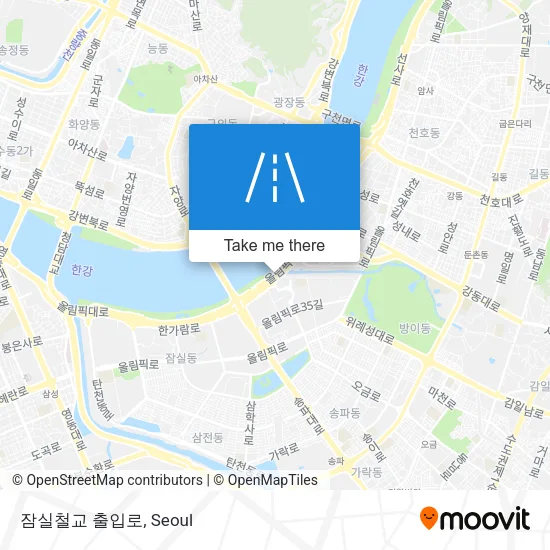 잠실철교 출입로 map