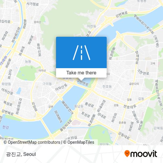 광진교 map