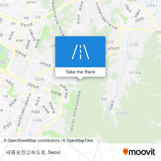 세종포천고속도로 map