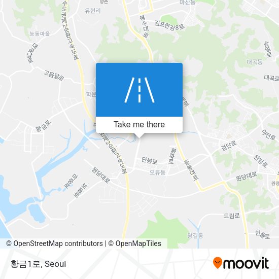 황금1로 map