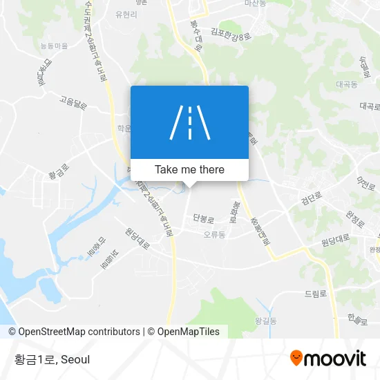 황금1로 map