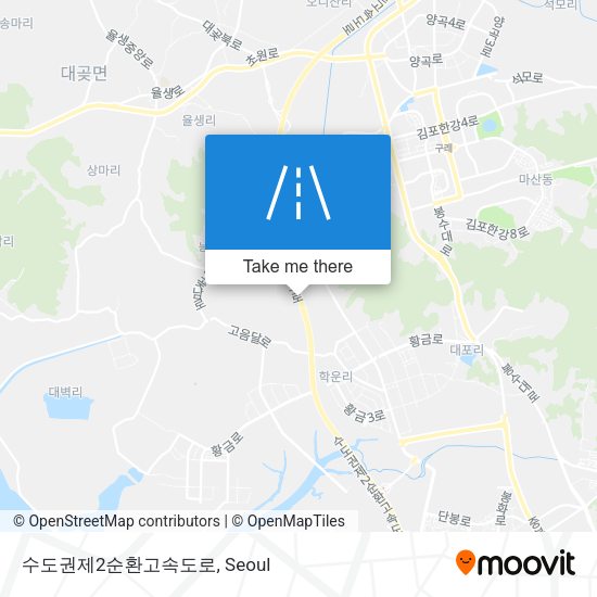 수도권제2순환고속도로 map