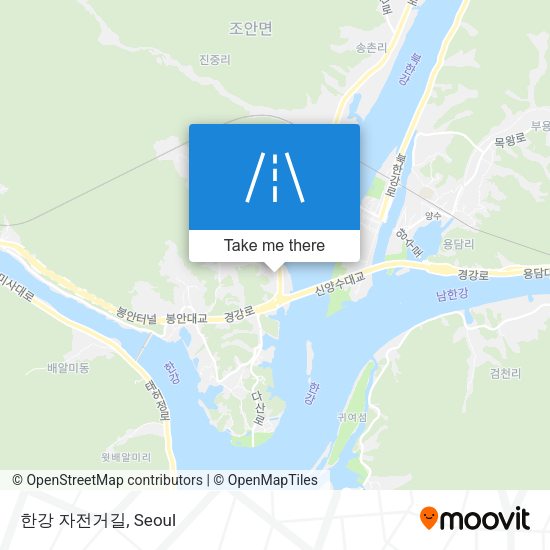 한강 자전거길 map