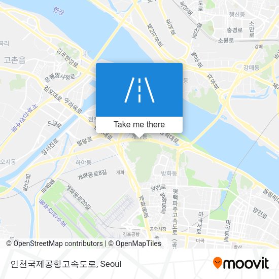인천국제공항고속도로 map