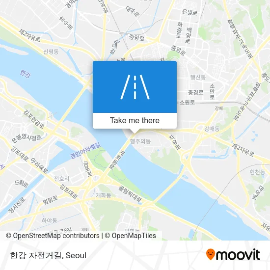 한강 자전거길 map