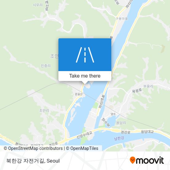 북한강 자전거길 map
