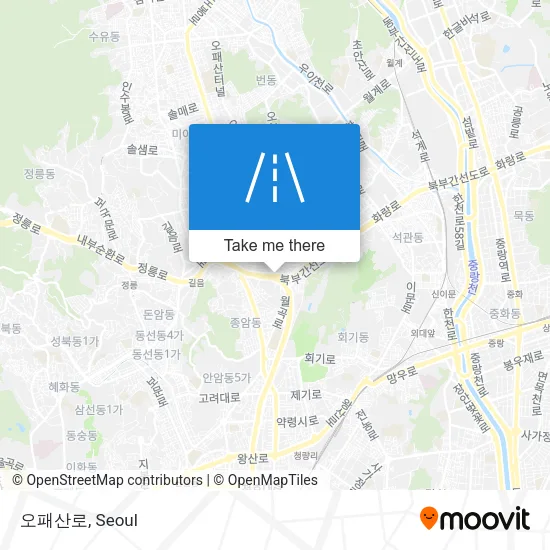 오패산로 map