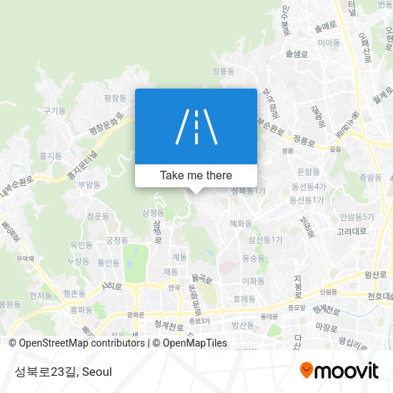 성북로23길 map