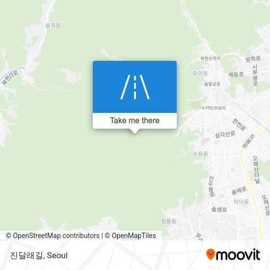 진달래길 map