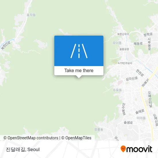 진달래길 map