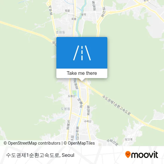 수도권제1순환고속도로 map